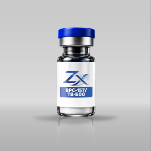BPC-157 TB-500 research blend vial, lyophilized powder, Zentrax